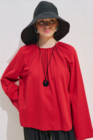 Tulip Wide Tie Hat Black