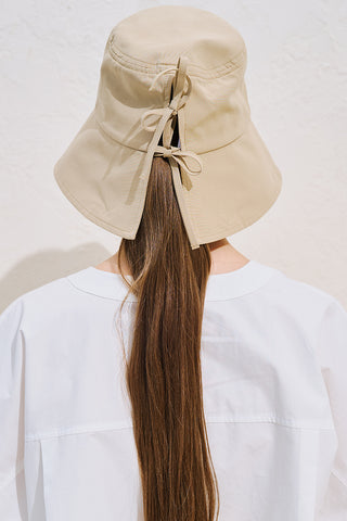 Drawstring Bucket Hat Camel