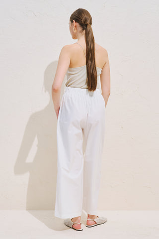 Limited Edition Embroidered Trousers Ecru