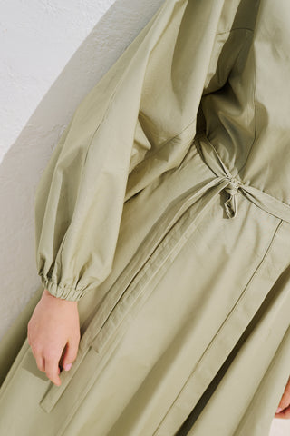 Edith Shirt Dress Sage Green