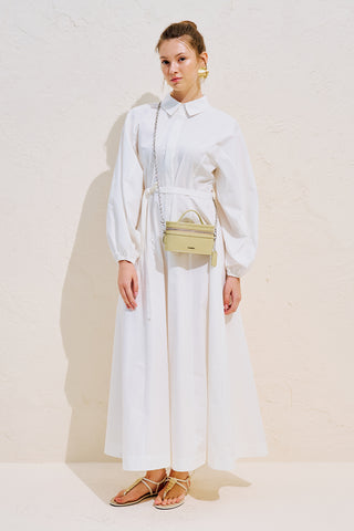 Edith Shirt Dress Ecru