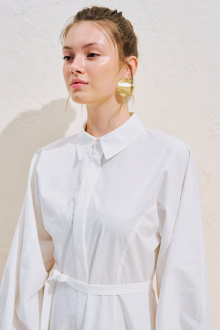 Edith Shirt Dress Ecru