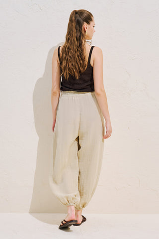 Muslin Balloon Trousers Sand
