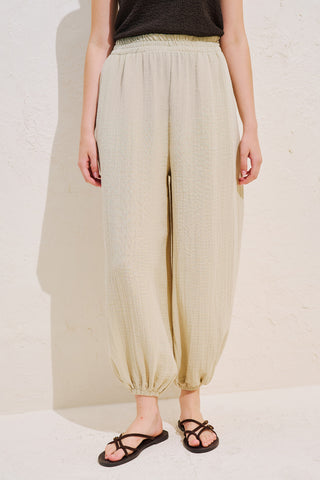 Muslin Balloon Trousers Sand