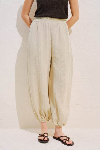 Muslin Balloon Trousers Sand