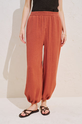 Muslin Balloon Trousers Orange
