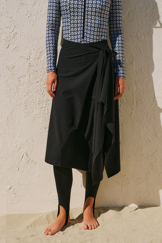 Tie Detail Pareo Black