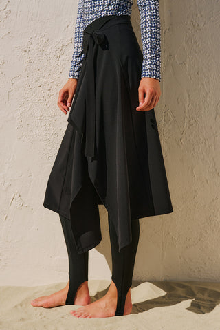 Tie Detail Pareo Black