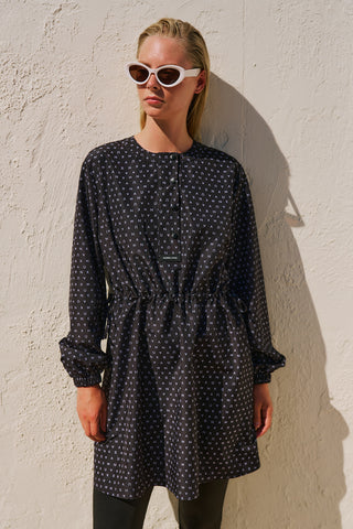 Printed Modest Swim Set With Bag Logo Pattern