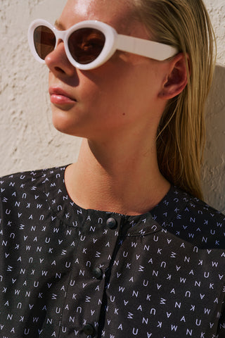 Printed Modest Swim Set With Bag Logo Pattern