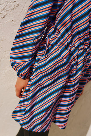 Printed Modest Swim Set With Bag Dark Brown