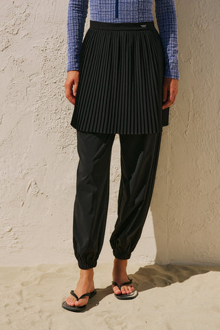 Ruched Jogger Swim Trousers Black