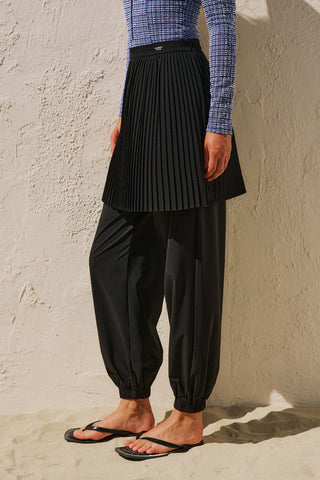 Ruched Jogger Swim Trousers Black