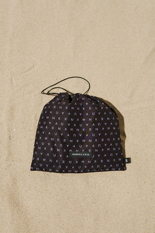 Printed Modest Swim Set With Bag Logo Pattern