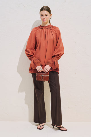 Lace Sleeve Edition Blouse Tile