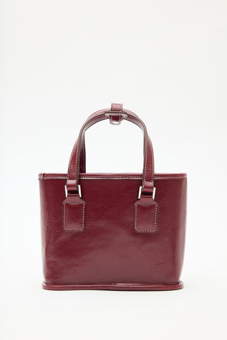Era Mini Box Bag Burgundy
