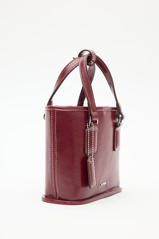 Era Mini Box Bag Burgundy