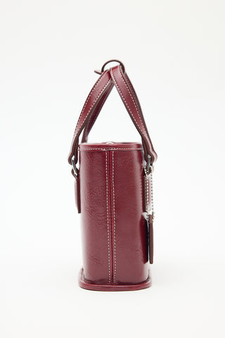 Era Mini Box Bag Burgundy