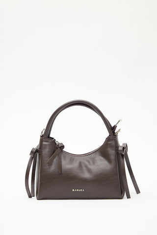 Camila Mini Bow Bag Dark Brown