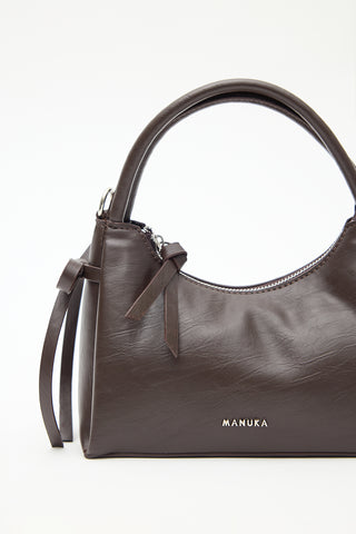 Camila Mini Bow Bag Dark Brown