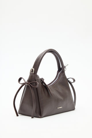 Camila Mini Bow Bag Dark Brown