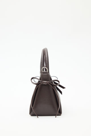 Camila Mini Bow Bag Dark Brown