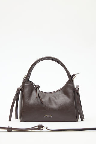 Camila Mini Bow Bag Dark Brown