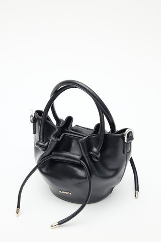 Amoree Knot Handle Bag Black
