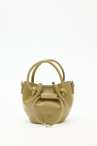 Amoree Knot Handle Bag Green