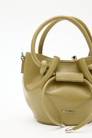 Amoree Knot Handle Bag Green