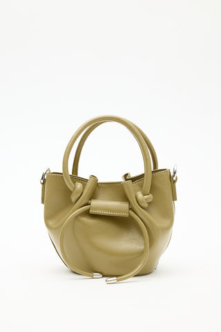 Amoree Knot Handle Bag Green