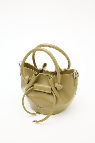 Amoree Knot Handle Bag Green