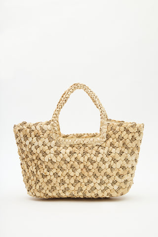 Crafted Straw Bag Natural