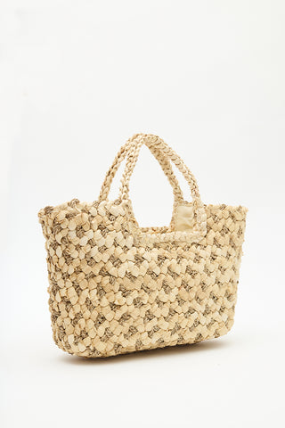 Crafted Straw Bag Natural