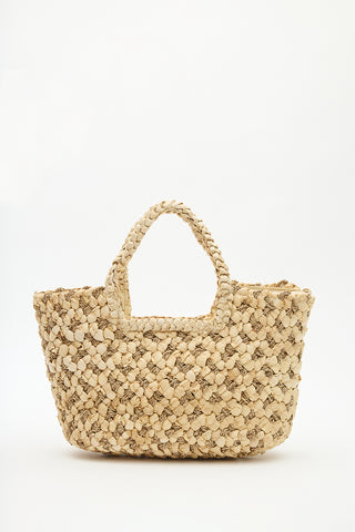 Crafted Straw Bag Natural