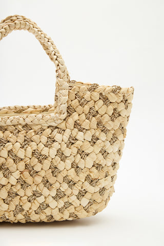 Crafted Straw Bag Natural