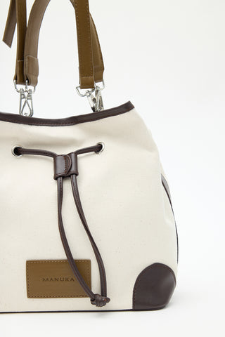 Nomad Canvas Bucket Bag Brown