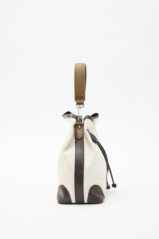 Nomad Canvas Bucket Bag Brown