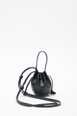 Lula Mini Ruched Bag Black