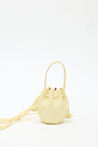 Lula Mini Ruched Bag Yellow
