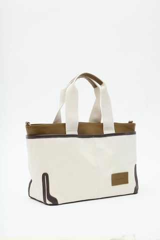 Nomad Pocket Canvas Tote Bag Brown