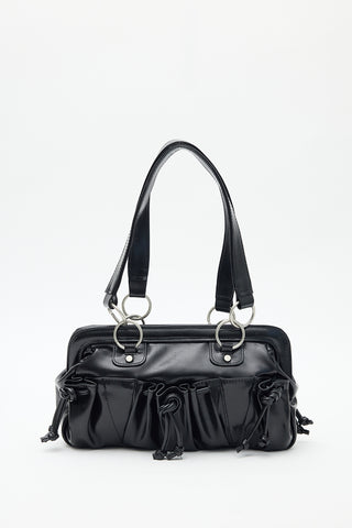 Adela Ruched Pocket Bag Black