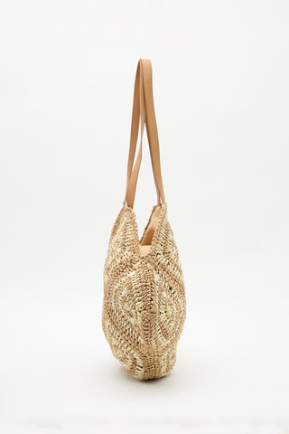 Elora Straw Bag Beige