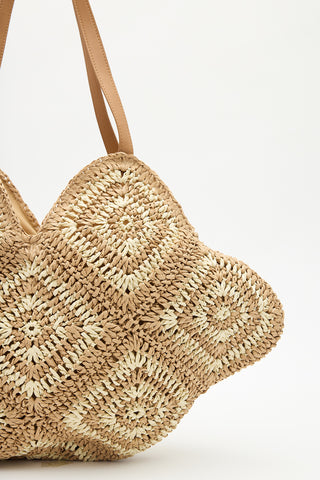 Elora Straw Bag Beige