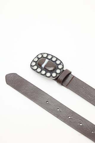 Mara Buckle Belt Brown