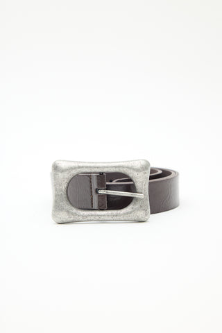 Vintage Buckle Belt Brown