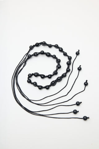 Beaded Detail Belt Black