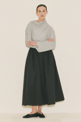 Textured Drape Blouse Mink
