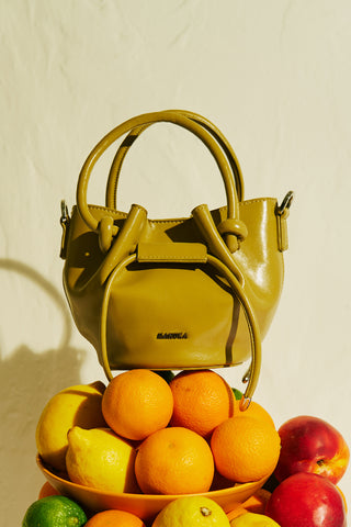 Amoree Knot Handle Bag Green