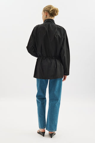 Leni Pleat Detail Shirt Black